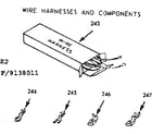 Kenmore 9119138011 wire harnesses and components diagram