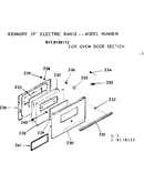 Oven door section