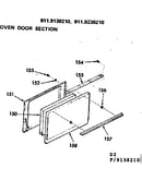 Oven door section