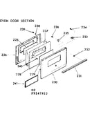 Oven door section
