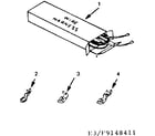 Kenmore 9119148411 wire harnesses and components diagram