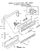 Backguard section