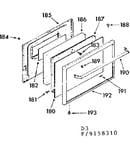 Oven door section