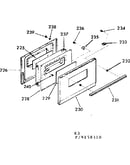 Oven door section