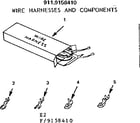 Kenmore 9119158410 wire harnesses and components diagram