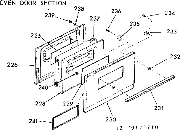 OVEN DOOR SECTION