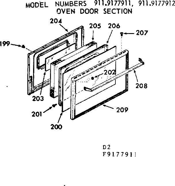 OVEN DOOR SECTION