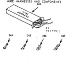 Kenmore 9119177911 wire harnesses and components diagram