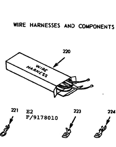 Wire harnesses and components