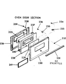 Oven door section