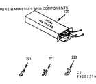 Kenmore 9119207314 wire harnesses and components diagram
