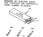 Kenmore 9119218010 wire harnesses and components diagram