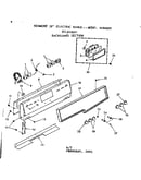 Backguard section