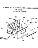 Oven door section