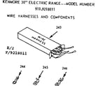 Kenmore 9119218011 wire harnesses and components diagram