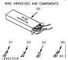 Kenmore 9119227560 wire harnesses & components diagram