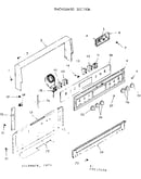 Backguard section