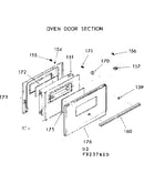 Oven door section