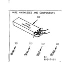 Kenmore 9119247441 wire harnesses and components diagram