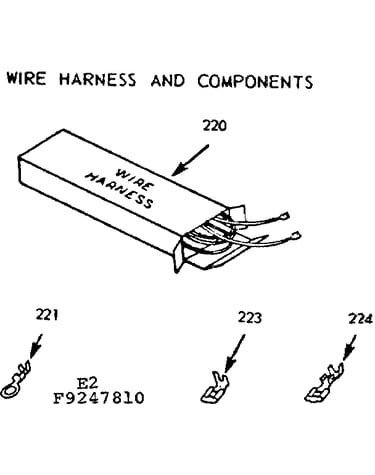 Wire harness and components