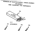 Kenmore 9119248011 wire harnesses and components diagram