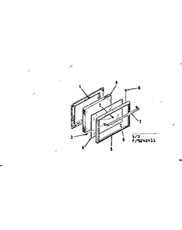 Oven door section