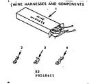 Kenmore 9119248411 wire harnesses and components diagram