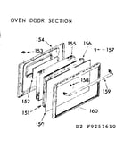 Oven door section