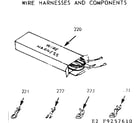 Kenmore 9119257620 wire harnesses and components diagram