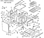 Kenmore 9119257611 body section diagram