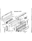 Backguard section
