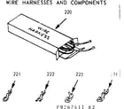Kenmore 9119267411 wire harnesses & components diagram