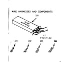 Kenmore 9119277412 wire harnesses and components diagram