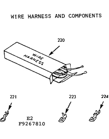 Wire harness and components