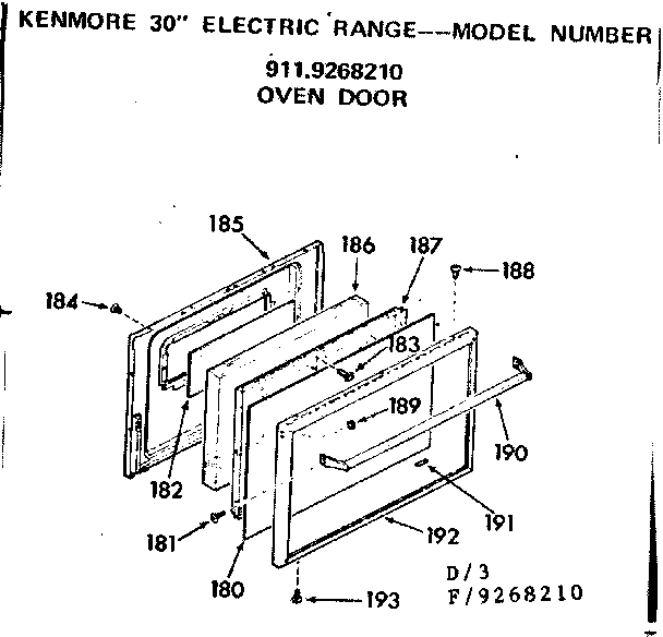 OVEN DOOR