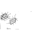 Oven door section
