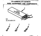 Kenmore 9119278410 wire harnesses and components diagram