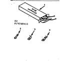 Kenmore 9119268411 wire harnesses and components diagram