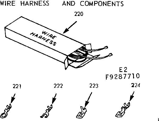 Wire harness and components