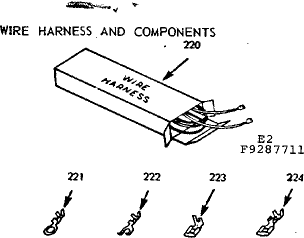 Wire harness and components