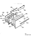 Oven door section