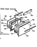 Oven door section