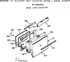 Kenmore 9119307914 oven door section diagram