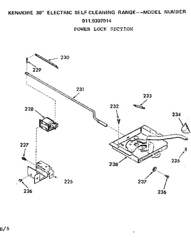 Power lock section