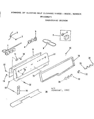 Backguard section