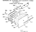 Kenmore 9119308211 oven door section diagram