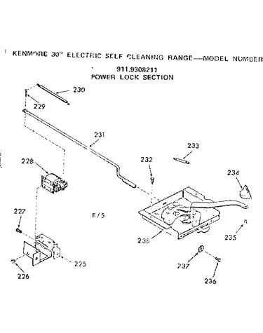 Power lock section