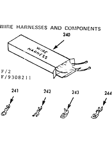 Wire harness and components