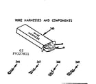 Kenmore 9119327811 wire harnesses and components diagram