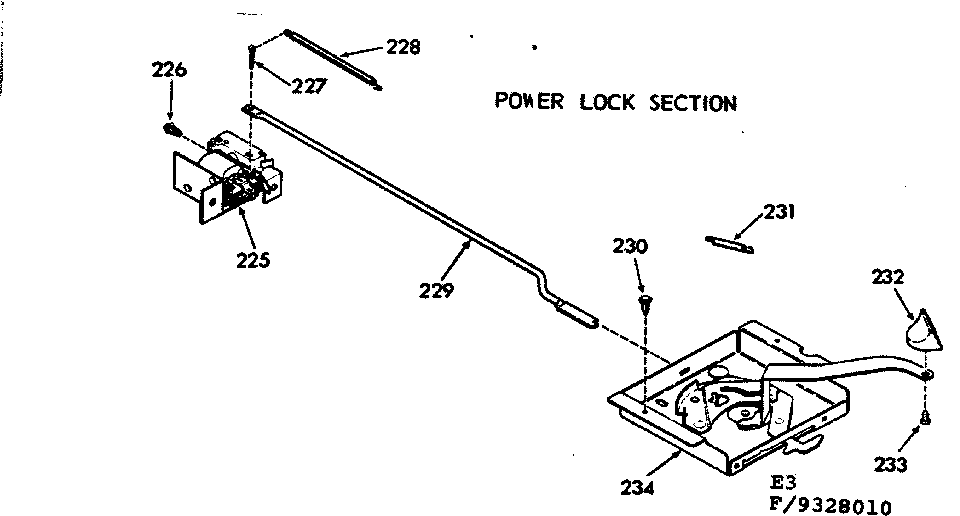 Power lock section
